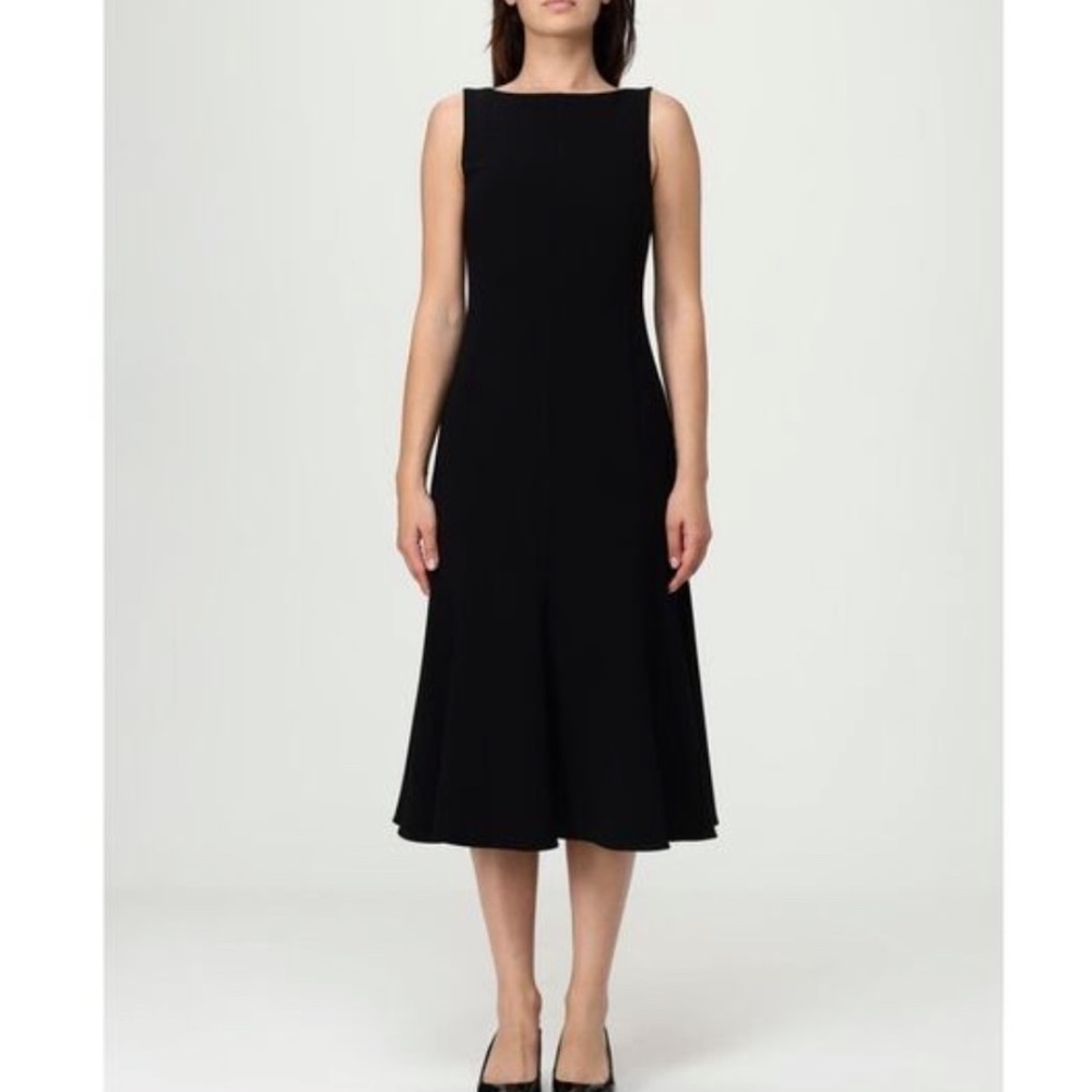 Theory Sleeveless Mermaid Midi Dress • NWOT • Boatneck • Size 6